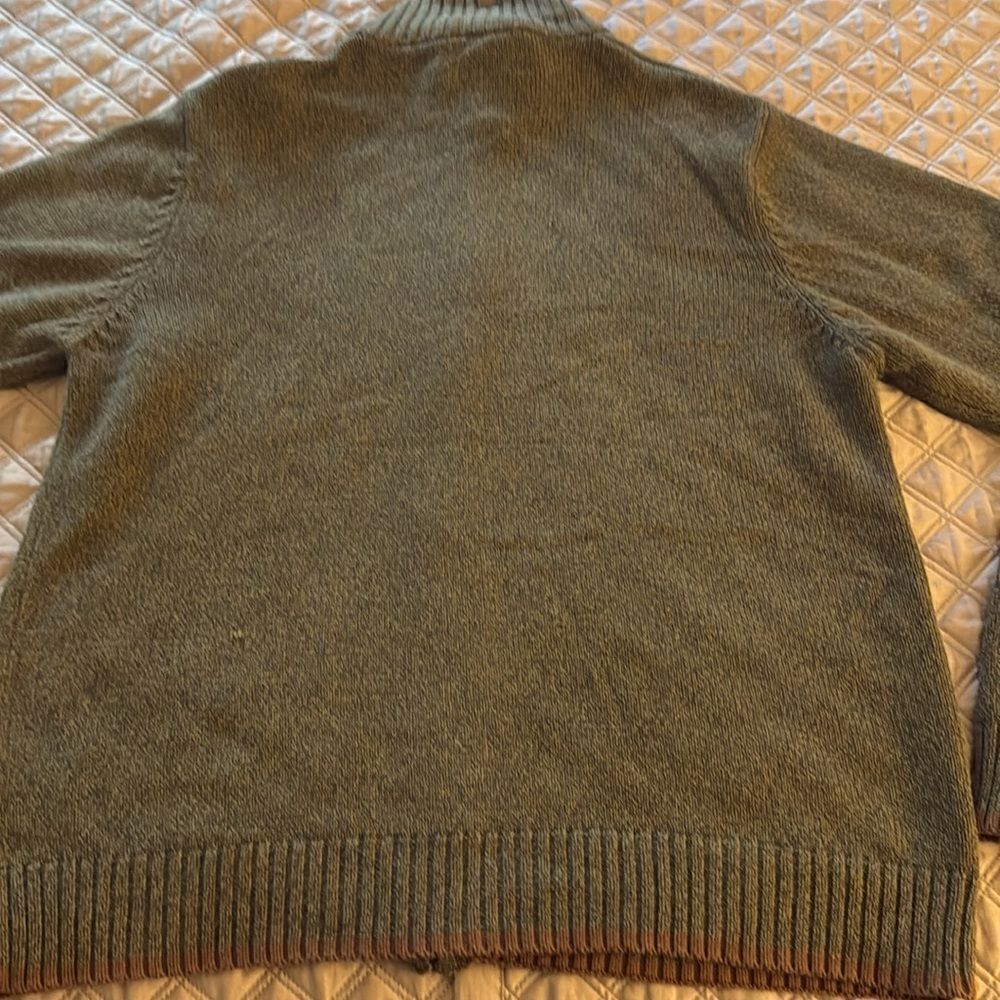 Columbia Sportswear Mens’ Cotton Full Zipper Pullover Sweater. Size Medium. - Picture 3 of 8